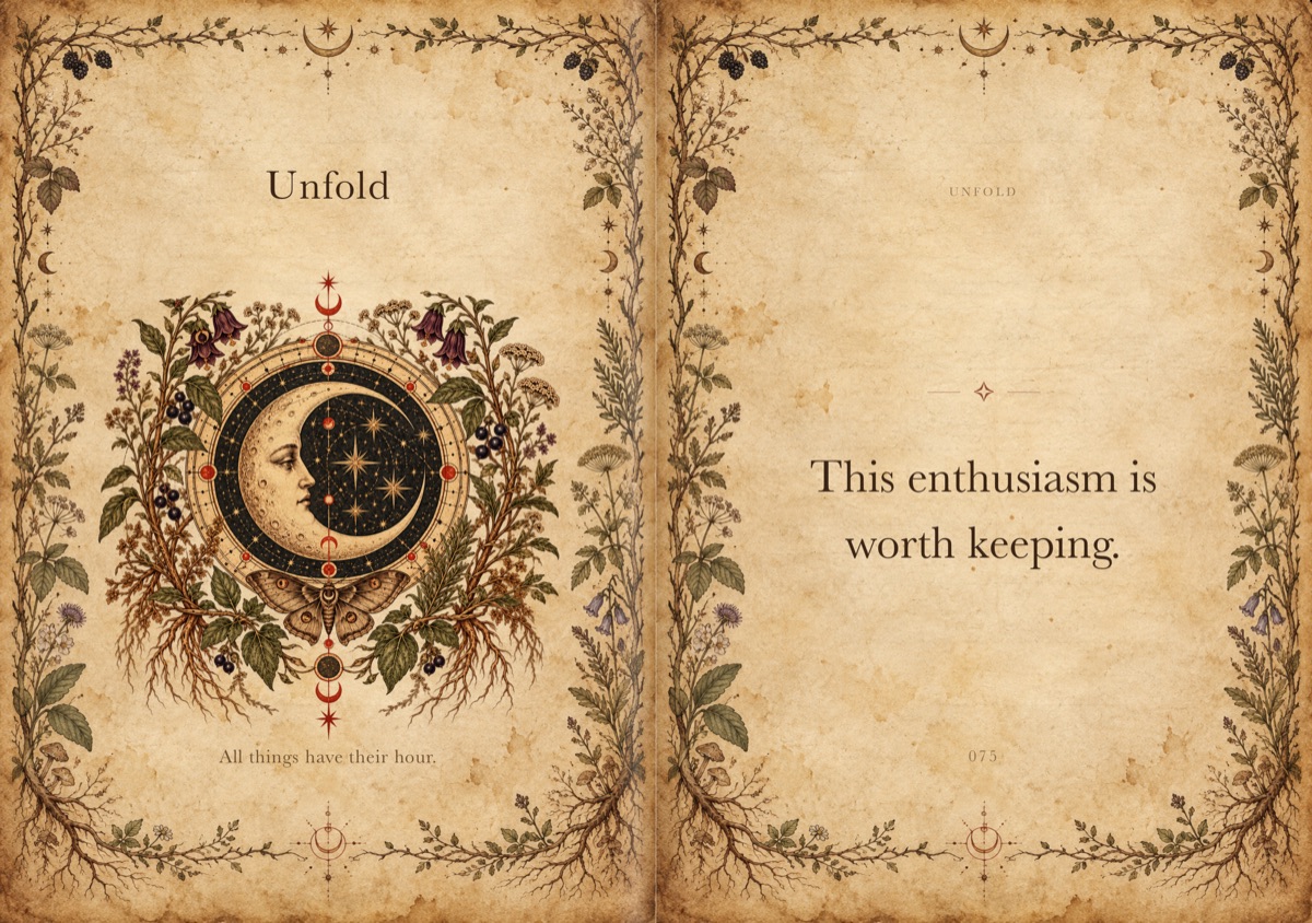 Unfold actual open-screen screenshot, first half